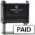 Paid (Black)+ Balance Due (Red) Combo Self-Inking Rubber Stamp | Business & Office Rubber Stamps (Black Ink) – Q-300