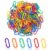 Paidiem 200PCS Plastic Chain Links, Colorful Rainbow DIY C-Clips Chains Hooks Swing Climbing Cage Toys for Sugar Gliders Small Pets Bird Rat Parrot