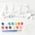 Paintable Meccha Chameleon 3D Printed DIY Figurines Set 8 with Paint Kit