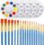 Paint Brushes Set with Palettes