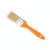 Paint Brush with PET Bristles and Orange Handle for Walls, Furniture, and Crafts (1 PC)