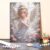 Paint by Numbers Kit for Adults – Angel in Floral Garden DIY Beginner Painting Kit with Wooden Frame, 16”x20”, Handcrafted Wall Art Home Decor