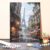 Paint by Numbers Kit for Adults – Parisian Street with Eiffel Tower DIY Beginner Painting Kit with Wooden Frame, 16”x20”, Handcrafted Wall Art Home Decor