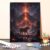 Paint by Numbers Kit for Adults – Tiger Before erupting Volcano DIY Beginner Painting Kit with Wooden Frame, 16”x20”, Handcrafted Wall Art Home Decor