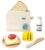 PairPear Pop up Toaster Play Kitchen Playset – Wooden Toy Food 11 Accessories for Kids