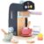 PairPear Wooden Coffee Maker for Kids Kitchen, Toy Food Kitchen Accessories