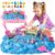 Pakimio Ocean Mermaid Sensory Sand Kit, Complete Sensory Bin with Lid
