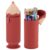 PAMASE Standing 2-in-1 Pencil Case & Pen Holder for Girls Boys, Red