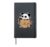 Panda Bear in a Cardboard Box Hardcover Journal, Black
