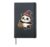 Panda Witch with Pumpkin Pail Hardcover Journal, Black