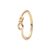 PANDORA Infinity Knot Ring – Iconic Knot Ring – Gold-Plated Ring for Women – Layering or Stackable Ring – 14k Gold – No Gift Box – Size 9