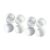 PANGBOER 2 Pack Hydroponic Stone Starter Set for Glass Jar, Growing Tray with Two Depth Design, Space Saving for Shoots and Greens At Home Pack Stone Starter