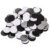 Pangda 100 Pcs Round Magnetic Dots, Adhesive Magnets, 0.06 Inch Thickness. Strong Adhesion, Rubber Material, Flexible Magnetic Discs for Home, Office, Workshop, Whiteboard, Fridge and DIY