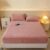 Pangzi Flannel Fitted Sheet,Plush Thicken Mattress Cover Warm Velvety Soft Heavyweight Non-Slip Protective Cover Around Winter Warm Fuzzy Bottom Sheet (Full,Pink)
