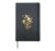 Pansy Flower Painting Art Hardcover Journal, Black