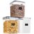 PANTRYSTAR Medium Food Storage Containers with Lids Airtight 2.5L /84.5Oz, for Flour, Sugar, Baking Supply, 3PCS BPA Free Plastic Canisters for Kitchen Pantry Organization