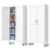 PAOFIN 71”H Tall Metal Garage Storage Cabinet with Wheels,Steel File Cabinets with 2 Doors and 4 Adjustable Shelves for Home Office, Warehouse, Required Assembly,White