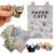 Paper Cats DIY Origami Paper, 50 Sheets Cat Origami Kit for Cat Lovers to Create Cute Desk Cat Decor, Craft Kits for Adults