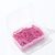 Paper Clips 28mm Pink Color, 50 Pcs with Storage Box