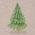 Paper+Design 20 x Christmas Napkins with Green Tree Design in Taupe as Table Decoration, Paper Napkins with Design Also for Decoupage and Decoupage, 13 x 13 Inches