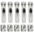 Paper Fastener Dispenser 5-Pack, Push Clam Clip Tool Alternative to Binder Clips, Reusable Stapleless Organizer for Documents and Bags