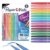 Paper Mate Flair DUAL Felt Tip Pens, Brush and Medium Tips, 16 Count – Journaling, Note-Taking, Hand Lettering