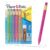 Paper Mate Handwriting Triangular Mechanical Pencils with Lead & Eraser Refills, 1.3mm, Fun Barrel Colors, 5 Count – School Supplies, Kids Writing