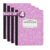 Paper Rite Assorted Marble Composition Notebook Wide Ruled (9.75×7.5 in), 100 Sheets | 200 Pages | For School, Office, Students, Teachers (4, Pink)