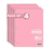 Paper Rite College Ruled Spiral Notebook, Pack of 4 – 1 Subject, 70 Sheets, Pastel Red, 10.5 x 8.18 Inch, Durable Soft Cover Notebooks for School, Office, Home & Journaling