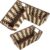 Paper Rope Storage Baskets for Shelves Organizing, Small Hand Woven Wicker Organizer Basket with Handle for Bathroom Toilet Paper Storage, Beige and Brown, 3-Pack