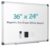 Paporia 36″x24″ White Board for Wall, Aluminum Frame Dry Erase Board, Hanging Magnetic Whiteboard with 1 Eraser & 2 Markers & 4 Magnets for Home, School, Office, Dorm Room, Classroom