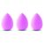 PARENCE. – Set of 3 Makeup Sponges Foundation Eyeshadow Cheek Liquid Creams/Professional Mixed Makeup/Beauty Blender – Random Colors