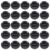 Parliky 50pcs Plastic Piggy Bank Closure Stoppers for Plaster Figurines and Saving Boxes, Black Plastic Bottom Plugs with Convenient Installation and Easy to Use Design for Secure Coin