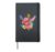 Parrots Flowers I Children Bird Blossoms Animal Motif Birds Hardcover Journal, Black
