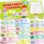 party greeting 48 Word Family Build Book Read and Rhyme Flip Activity Book ABC Vocabulary Flash Cards Kindergarten Sight Word Learning Activities Learn to Read Games for Kids Homeschool Supplies