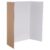 PartyKindom 4pcs White Triple Fold Poster Board Made of Corrugated Paper, Portable and Space-saving Trifold Display Boards for Business Exhibition or Science Fair Presentations