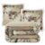 Paseo Road Indigo Hill by HiEnd Accents Rowena 3 Piece Sherpa Western Blanket Set, Floral Bull Skull Rose Print, Fleece Throw with Matching Western Pillows, 1 Throw and 2 Pillows