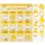 Pasimy 43 Pcs Honey Bee Birthday Pocket Chart for Classroom 22.4×18.9 in Calendar with 42 Honeycomb Cards Happy Birthday Pocket Chart Bulletin Board Decorations