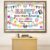 Pasimy 87 Pcs Back to School Bulletin Board Set Welcome to Our Classroom Decorations Happy You’re Here Bulletin Board DIY Paper Cutouts for First Day of School Classroom Party Chalkboard Wall Decor