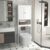 Pasirou Over the Toilet Storage Cabinet, Bathroom Shelf Over Toilet, White