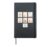 Pastel School Staff Icons Math Reading Librarian SPED Hardcover Journal, Black