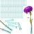 Patelai 50 Pcs 2.8 Inch Floral Water Tubes with Lids for Arrangement Decor