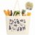 Paterr Large Canvas Grocery Tote Bag Reusable Extra Large Shopping Shoulder Bags with 6 Inner Pockets and 2 Handle Straps for Work, Travel, Shopping (Blue Cats)