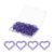 PATIKIL 100pcs Paper Clip, Heart Style Paper Clip Small Cute, 23mm, Bright Purple