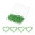 PATIKIL 100pcs Paper Clip, Heart Style Paper Clip Small Cute, 23mm, Bright Green