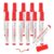 PATIKIL 12Pcs Whiteboard Markers, Fine Tip Dry Erase Pens Low Odor Erasable Marker Calendar Poster Supplies for Home Office Studio Teaching Meeting Room Whiteboard, Red
