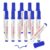 PATIKIL 12Pcs Whiteboard Markers, Fine Tip Dry Erase Pens Low Odor Erasable Marker Calendar Poster Supplies for Home Office Studio Teaching Meeting Room Whiteboard, Blue