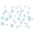 PATIKIL 288Pcs Sew on Rhinestone, Silver Claw Opal Rhinestone, Lake Blue