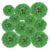 PATIKIL 4″/6″/8″ Tissue Pom Poms Flowers, 12 Pack Paper Flower Ball for Wedding Bridal Shower Birthday Bachelorette Party Backdrop Decoration, Green