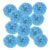 PATIKIL 4inch Tissue Paper Pom Poms, 12PCS Pom Poms Paper Flowers Ball Tissue Paper Flowers for Wedding Bridal Shower Birthday Bachelorette Party Backdrop Decoration, Blue